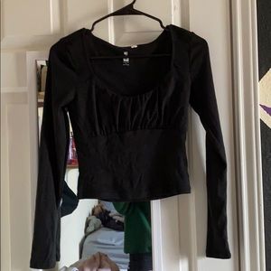 Long sleeved crop top